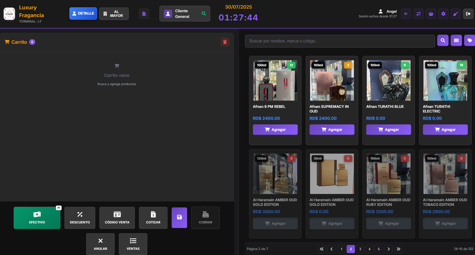 Nuevalux - Sistema de Inventario y Ventas screenshot 1